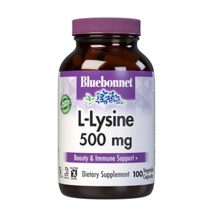 Bluebonnet L-Lysine 500mg Capsules 100