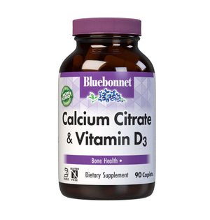 Bluebonnet Calcium Citrate & Vitamin D3 Caplets 90