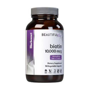 Bluebonnet Beautifulally Biotin 10,000 mcg Capsules 90