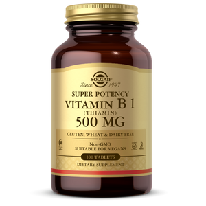 Solgar Vitamin B-1  500 mg Super  Potency Tablets 100